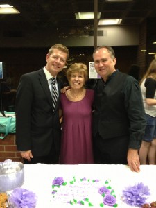 Gregory Stewart, Pam Schneller and Walter Bitner at the Blair School of Music, Sept. 16, 2013.