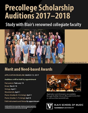 SCHOLARSHIP AUDITION POSTER 2017