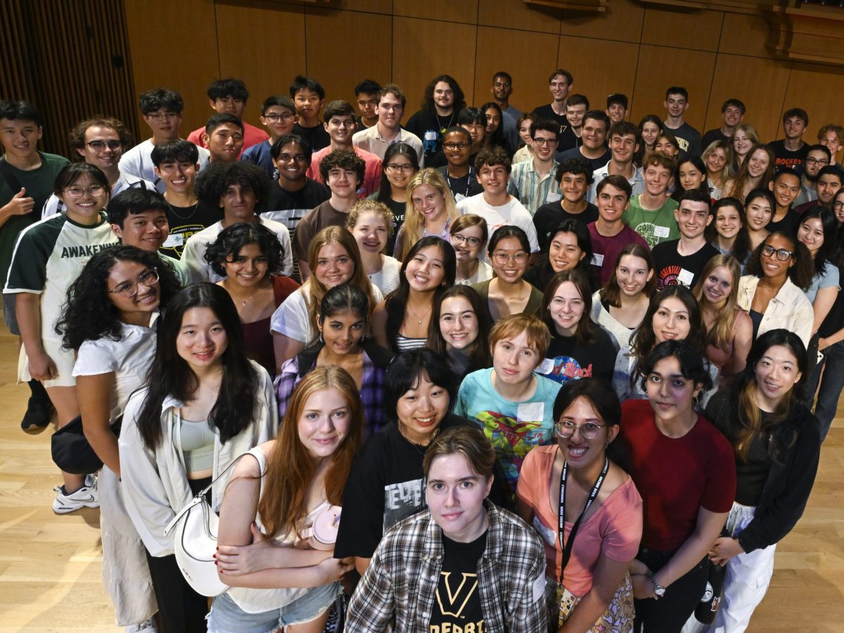 Blair students at orientation